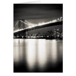 Pont de Williamsburg à New York City la nuit