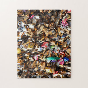 Pont des Arts Love Locks Paris. Jigsaw Puzzle