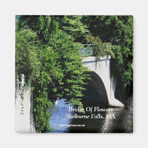 Pont Des Fleurs Shelburne Falls MA Magnet