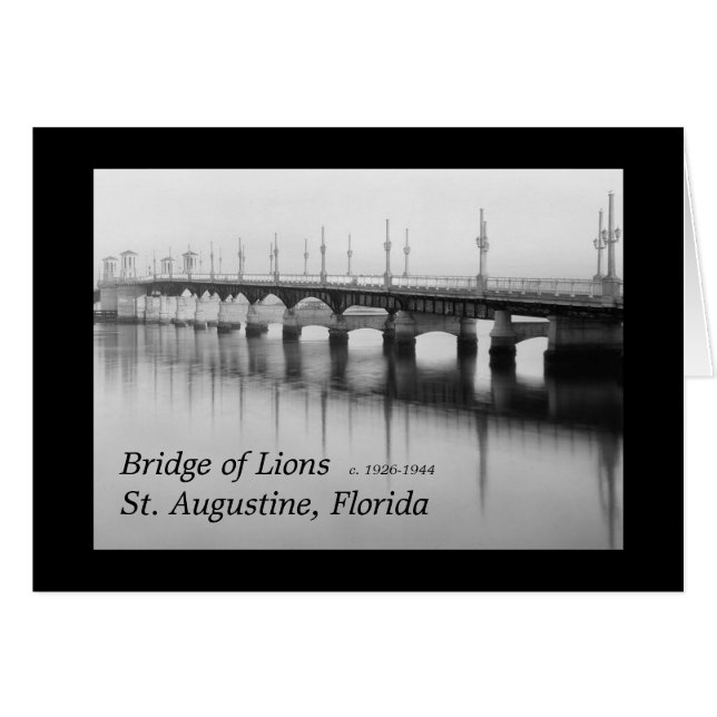 Pont des Lions St Augustine, Floride (Devant Horizontal)