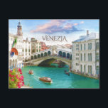 Pont du Rialto à Venise | Carte postale Venezia, I<br><div class="desc">A summer day spent in Venice,  enjoying breathtaking views of the Rialto Bridge and life upon the Grand Canal.</div>
