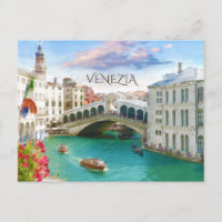 Pont du Rialto à Venise | Carte postale Venezia, I