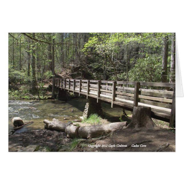 Pont en bois à Cades Cove (Devant Horizontal)