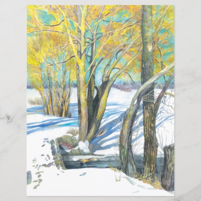 pont en hiver (Devant)