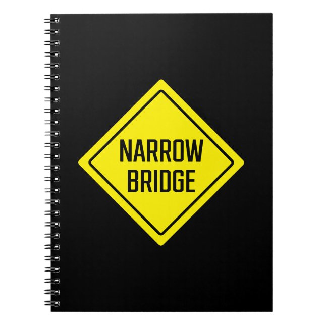Pont étroit | Signal d'avertissement | Carnet Spir (Devant)
