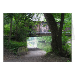 Pont ferroviaire au-dessus du vieux canal Champlai