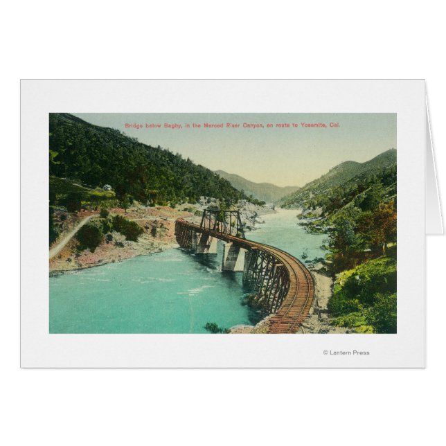 Pont ferroviaire sur la rivière Merced (Devant horizontal)