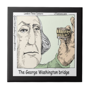 Pont George Washington Carreau de céramique drôle
