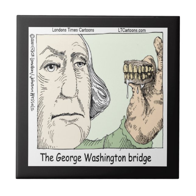 Pont George Washington Carreau de céramique drôle (Devant)