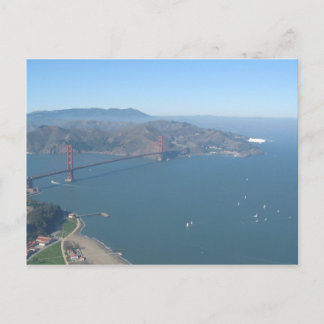 Pont Golden Gate avec carte postale Zeppelin