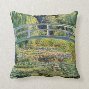 Pont japonais de Monet avec le coussin de