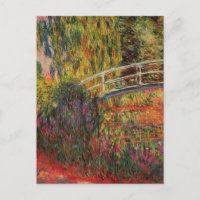 Pont japonais par carte postale Monet
