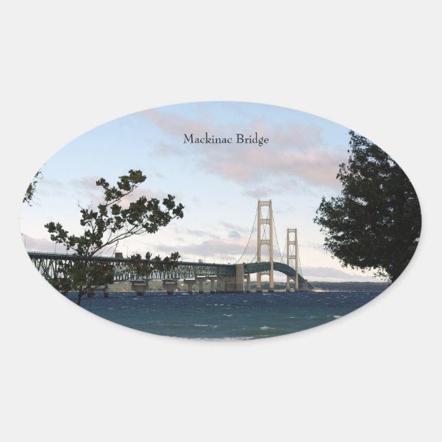 Pont Mackinac avec autocollant des arbres (Devant)