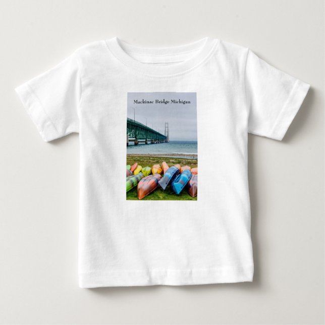 Pont Mackinac Et Chaussons T-Shirt Pour Bébé (Devant)