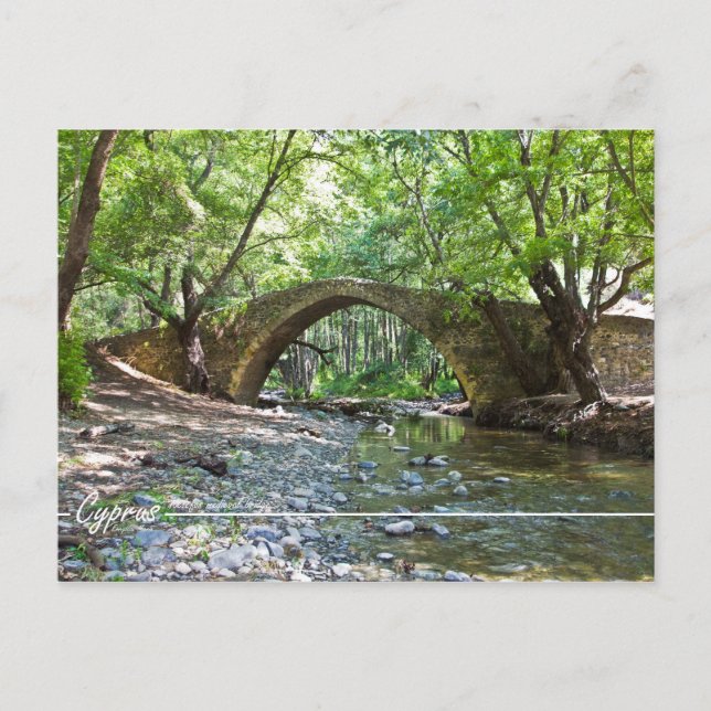 pont médiéval de kelefos à Chypre carte postale (Devant)