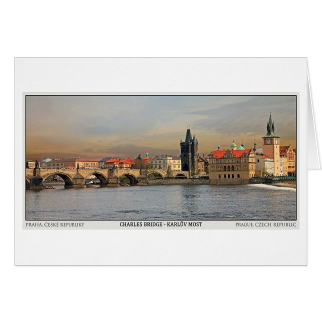 Pont Pano de Prague - de Charles (Devant horizontal)