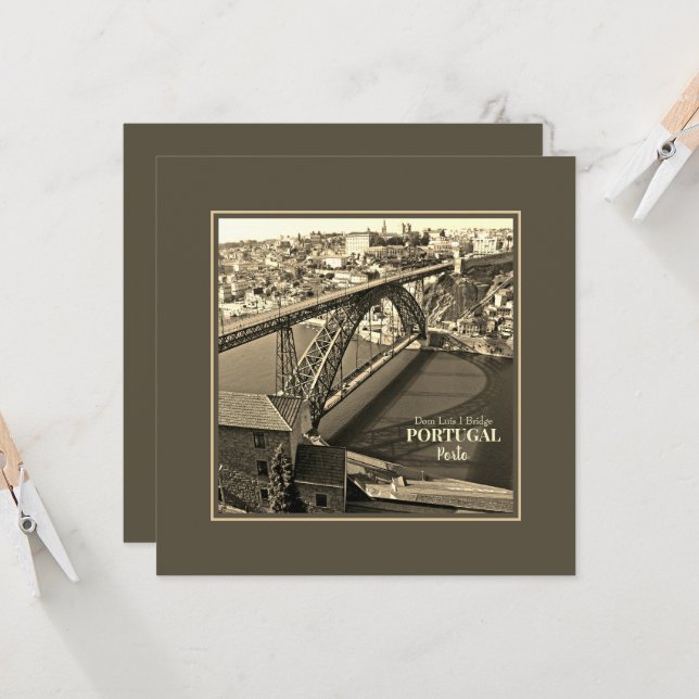 Pont Porto au-dessus du fleuve Douro, Portugal, sé (Devant/Arrière en situation)