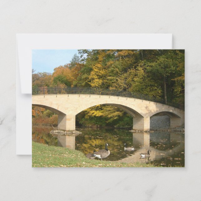 Pont Rainbow à l'automne au Grove City College (Devant)