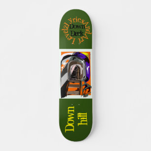 Pont Skateboard imprimé sur le train descendant