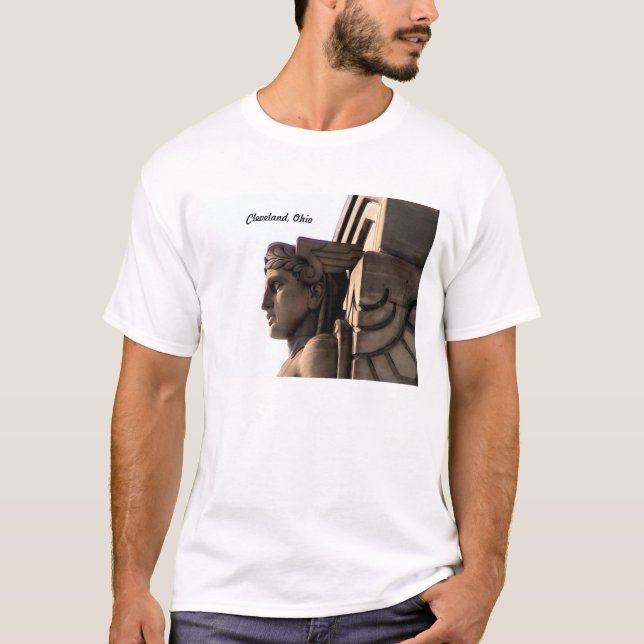 Pont T-shirt de Cleveland, OH d'art déco (Devant)