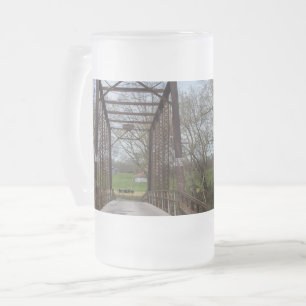Pont Vert 1912 Mug de bière en verre dépoli