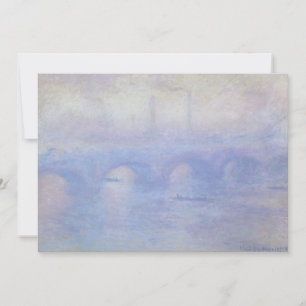 Pont Waterloo, effet Mist par Claude Monet