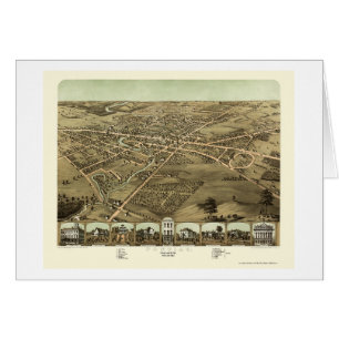 Pontiac, carte panoramique de MI - 1867