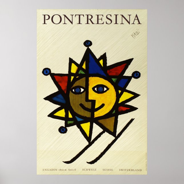 Pontresina, Engadin, Suisse, Poster de voyage (Devant)
