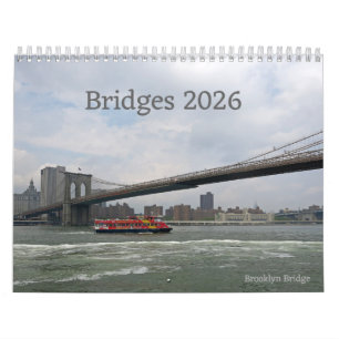 Ponts, calendrier de photographie 2026 sur 12 mois