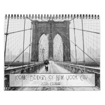 Ponts Iconiques de New York 2026 Calendrier Mural 