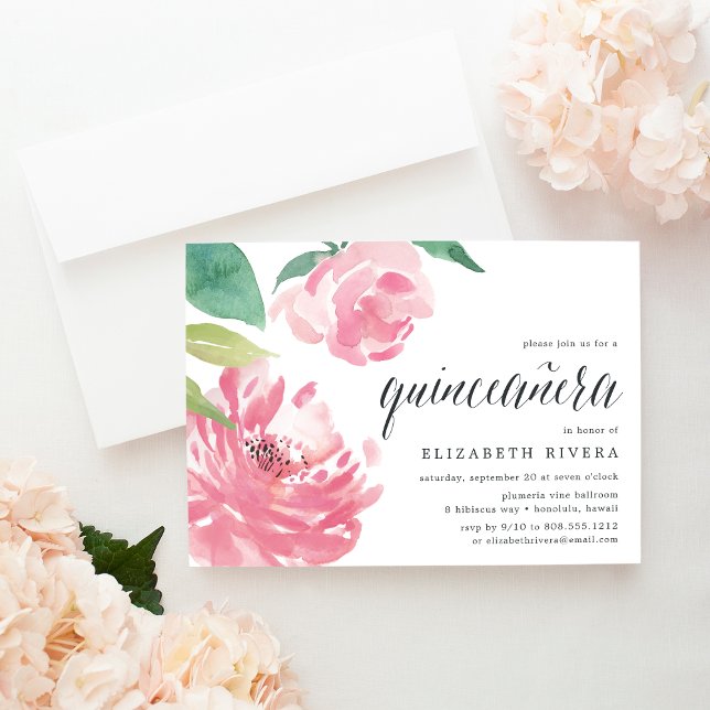 Pony florissant | Quinceanera Invitation (Créateur téléchargé)