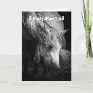 Pony Head et Mane carte d'anniversaire