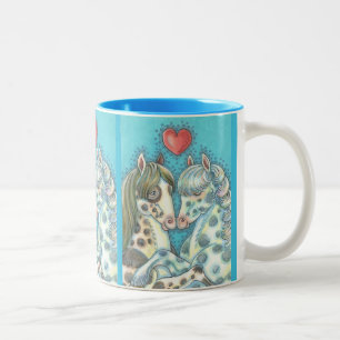 Pony Passion HORSE MUG 2 Tone Lite Bleu *Personnal
