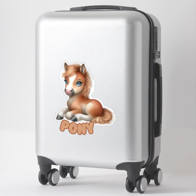 PONY - STICKER DE NURSERY (Sur valise)