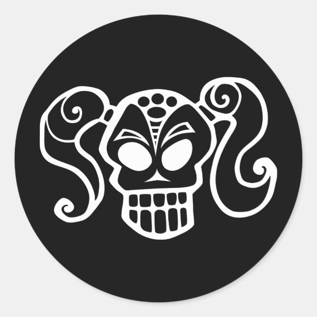 Ponytail crull goth fille autocollants (Devant)