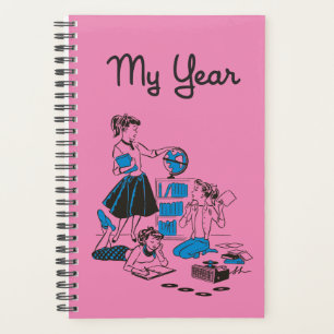 Ponytail retro inspiré Yearly Planner