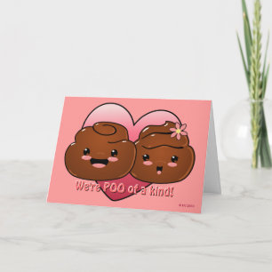 Poo d'une sorte carte Saint Valentin