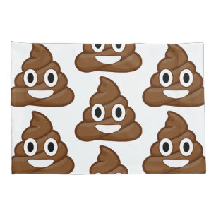 poo emoji coussin coque taies d'oreiller