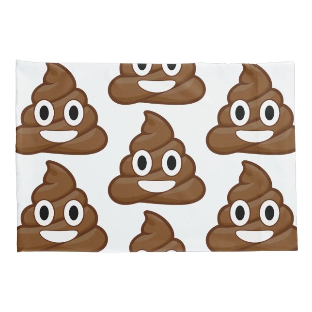 poo emoji coussin coque taies d'oreiller (Dos-Droit)