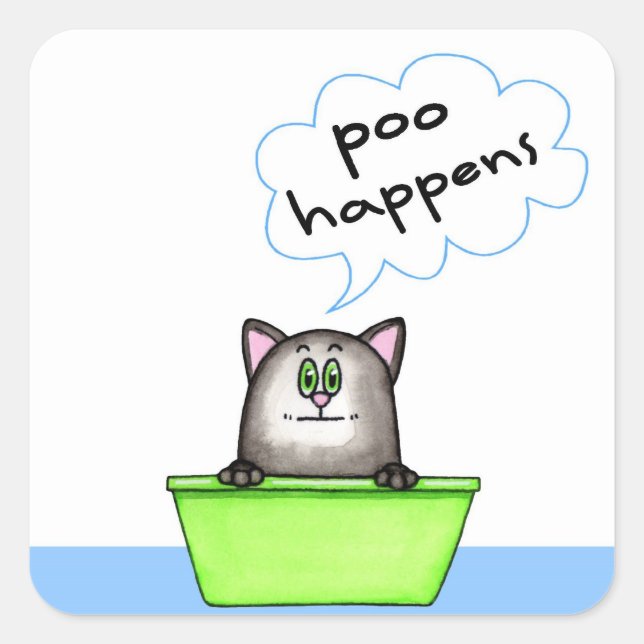 Poo Happens Chat Sticker (Devant)