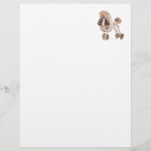 Poodle — Afficher le manteau (Devant)