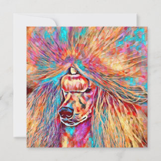 Poodle couleur printemps