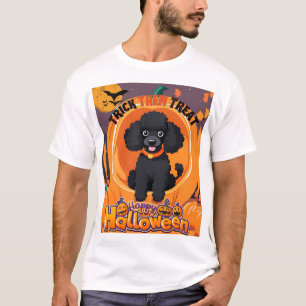 Poodle noir Halloween TShirt