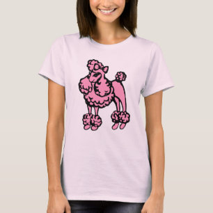 Poodle rose pour femmes robe de nuit T-shirt cadea