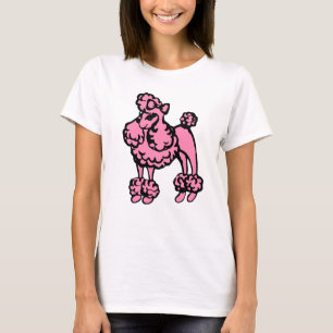 Poodle rose pour femmes robe de nuit T-shirt cadea