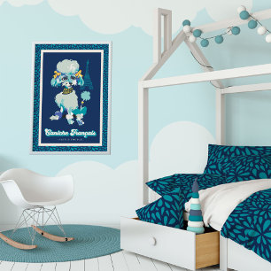 Poodle Vintage Poster
