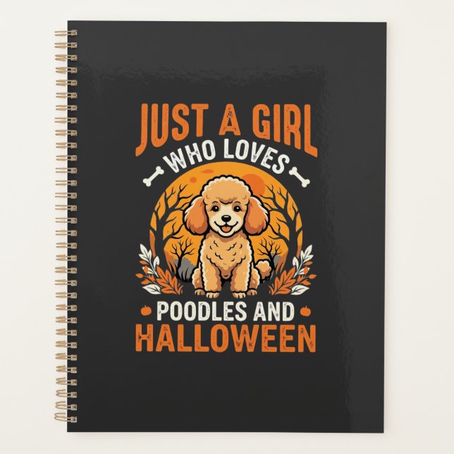 Poodles Halloween Fille Conception Amoureuse de Ch (Devant)