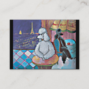 Poodles Paris Café Carte de visite