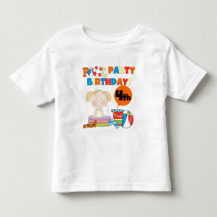 Pool Party 4th Birthday Tshirts et cadeaux
