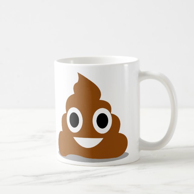 Poop Emoji Emoticon Funny Mug (Droite)